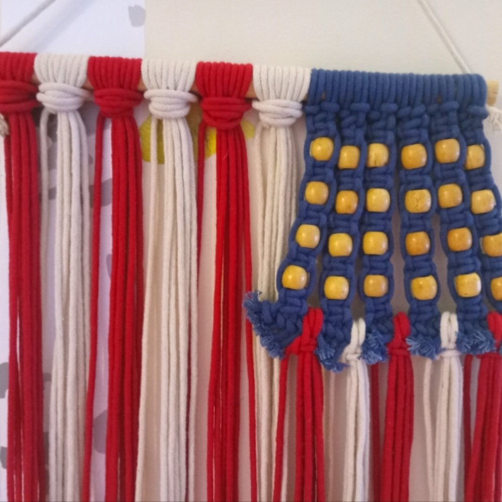 Macrame American Flag